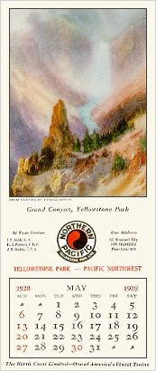  Northern Pacific Calendar - 1928 